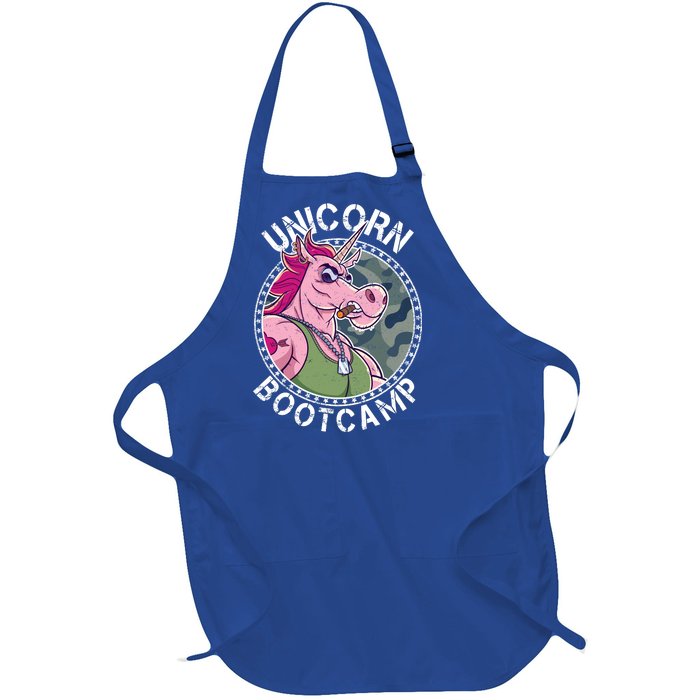 Unicorn Boot Camp Full-Length Apron With Pockets