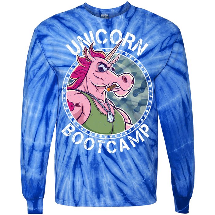 Unicorn Boot Camp Tie-Dye Long Sleeve Shirt