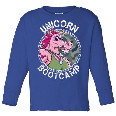 Unicorn Boot Camp Toddler Long Sleeve Shirt