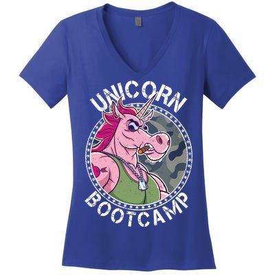 Unicorn Boot Camp Women's V-Neck T-Shirt