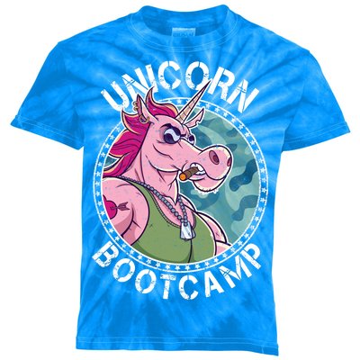 Unicorn Boot Camp Kids Tie-Dye T-Shirt