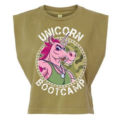 Unicorn Boot Camp Garment-Dyed Women's Muscle Tee