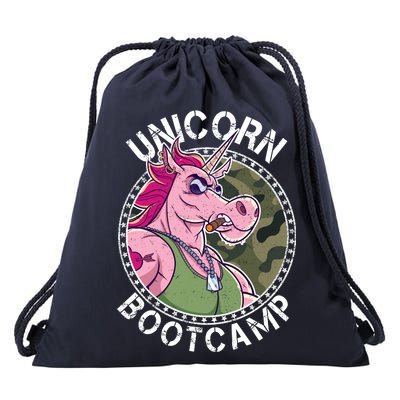 Unicorn Boot Camp Drawstring Bag