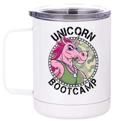 Unicorn Boot Camp 12 oz Stainless Steel Tumbler Cup