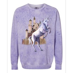 Unicorn Castle Colorblast Crewneck Sweatshirt