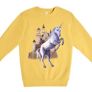 Unicorn Castle Premium Crewneck Sweatshirt