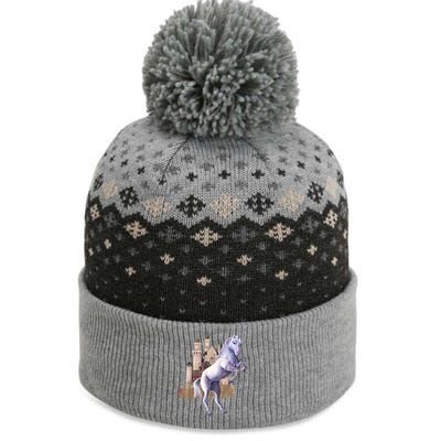 Unicorn Castle The Baniff Cuffed Pom Beanie