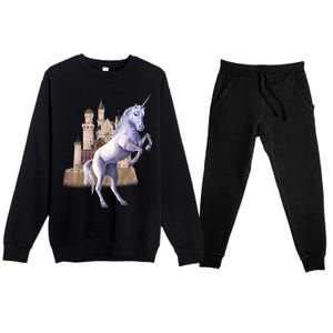 Unicorn Castle Premium Crewneck Sweatsuit Set