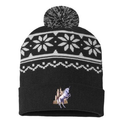 Unicorn Castle USA-Made Snowflake Beanie