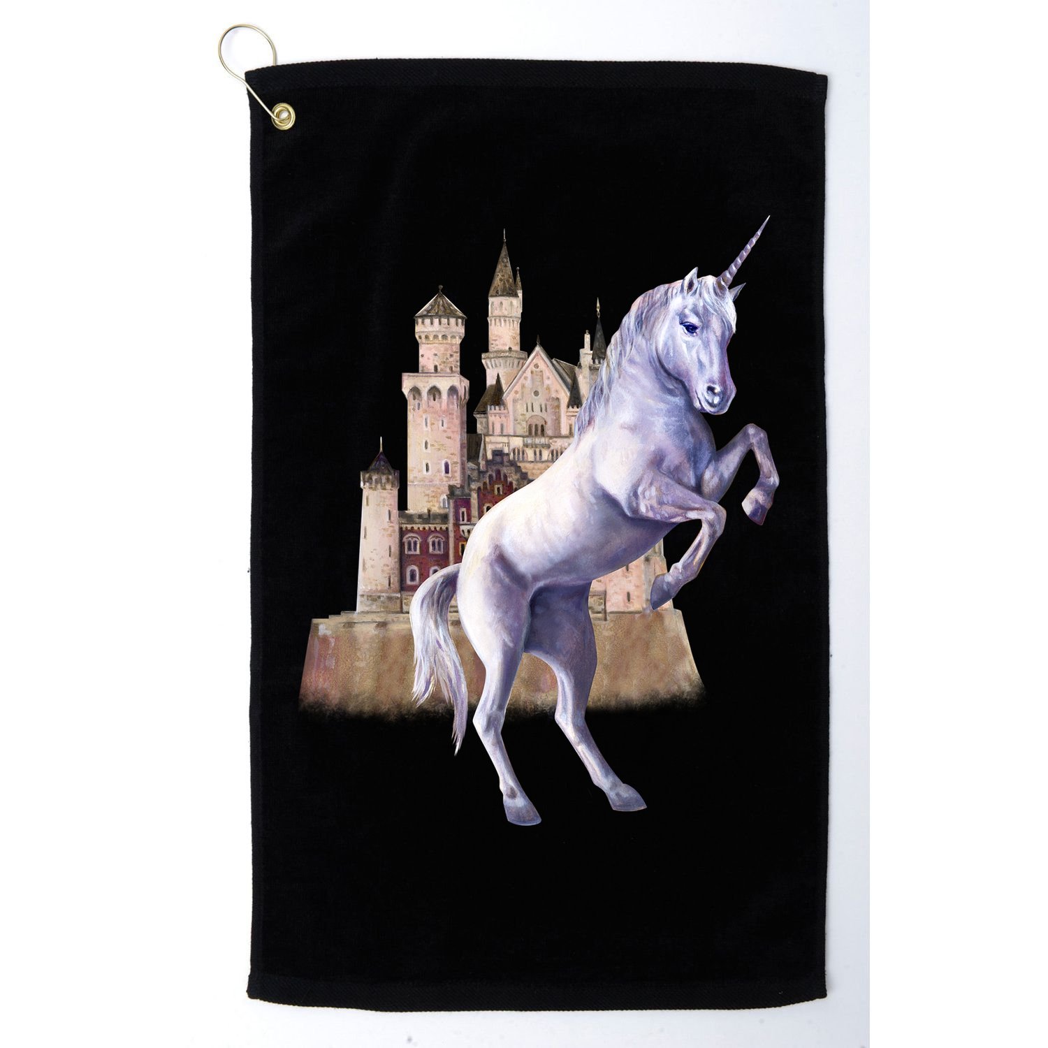 Unicorn Castle Golf Towel