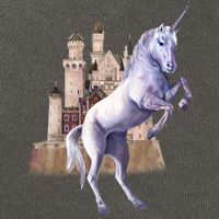 Unicorn Castle Cotton Canvas Backpack