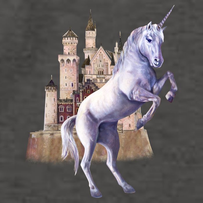 Unicorn Castle Vector Backpack