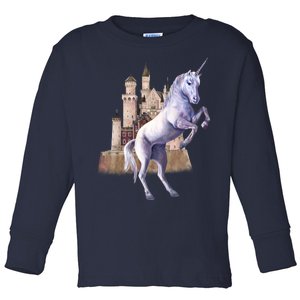 Unicorn Castle Toddler Long Sleeve Shirt