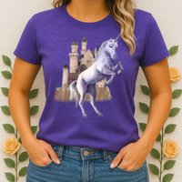 Unicorn Castle Womens T-Shirt