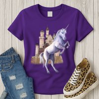 Unicorn Castle Womens T-Shirt