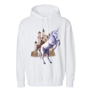 Unicorn Castle Garment-Dyed Fleece Hoodie