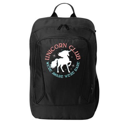 Unicorn Club We're Aware We're Rare City Backpack