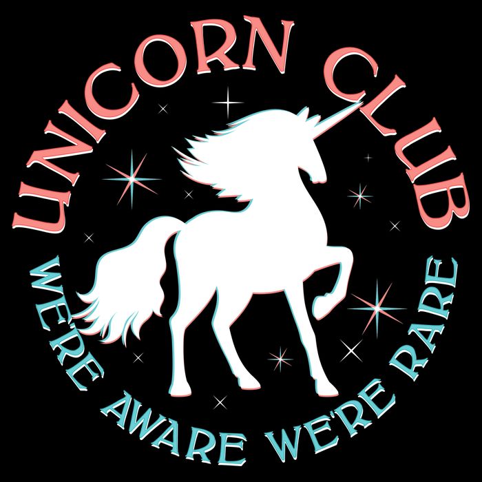 Unicorn Club We're Aware We're Rare Drawstring Bag