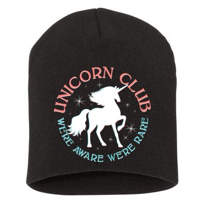 Unicorn Club We're Aware We're Rare Short Acrylic Beanie