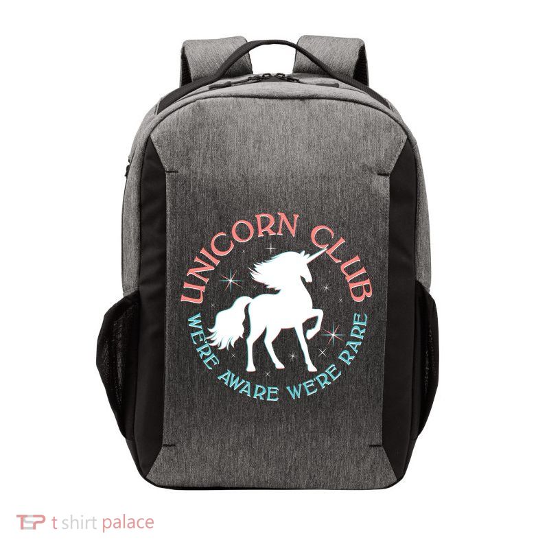 Unicorn Club We're Aware We're Rare Vector Backpack
