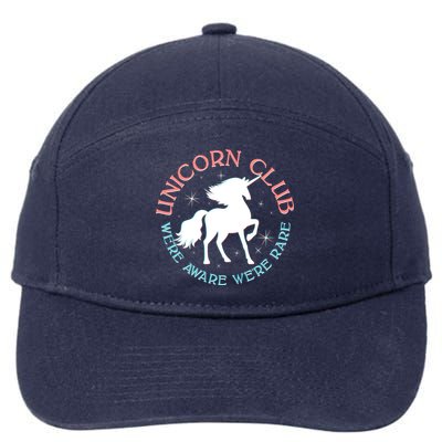 Unicorn Club We're Aware We're Rare 7-Panel Snapback Hat