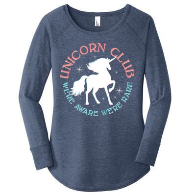 Unicorn Club We're Aware We're Rare Women's Perfect Tri Tunic Long Sleeve Shirt