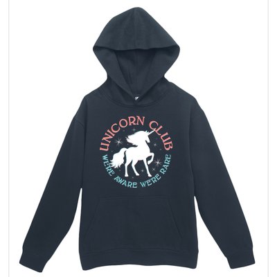 Unicorn Club We're Aware We're Rare Urban Pullover Hoodie