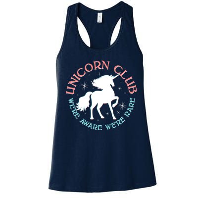 Unicorn Club We're Aware We're Rare Women's Racerback Tank