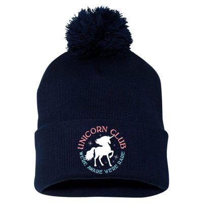 Unicorn Club We're Aware We're Rare Pom Pom 12in Knit Beanie