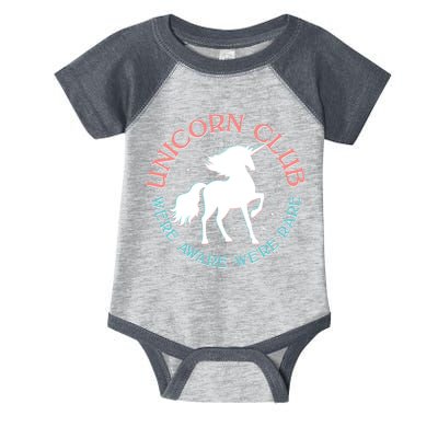 Unicorn Club We're Aware We're Rare Infant Baby Jersey Bodysuit