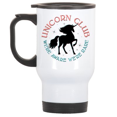 Unicorn Club We're Aware We're Rare Stainless Steel Travel Mug