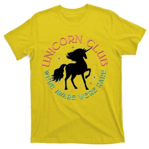 Unicorn Club We're Aware We're Rare T-Shirt