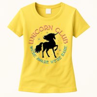 Unicorn Club We're Aware We're Rare Womens T-Shirt