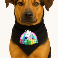 Unicorn Easter Eggs USA-Made Doggie Bandana