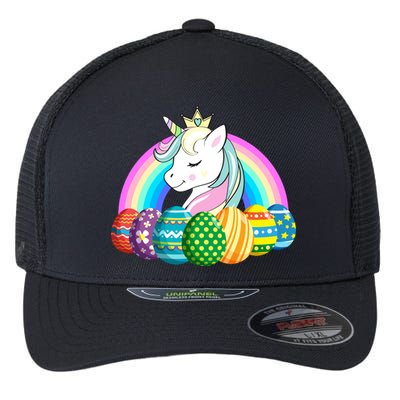 Unicorn Easter Eggs Flexfit Unipanel Trucker Cap