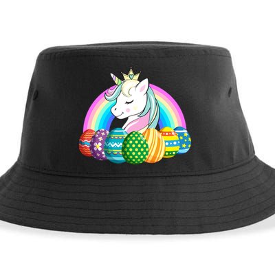 Unicorn Easter Eggs Sustainable Bucket Hat