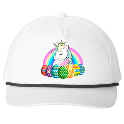 Unicorn Easter Eggs Snapback Five-Panel Rope Hat