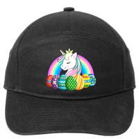 Unicorn Easter Eggs 7-Panel Snapback Hat