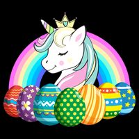 Unicorn Easter Eggs 7-Panel Snapback Hat