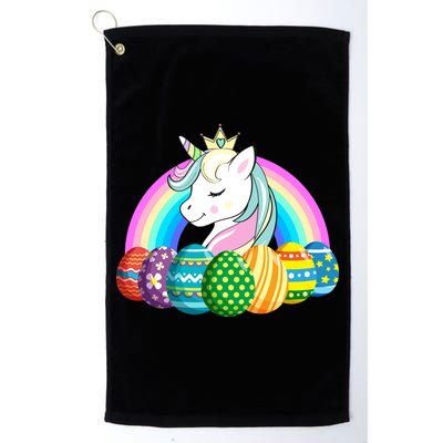 Unicorn Easter Eggs Golf Towel