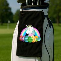 Unicorn Easter Eggs Golf Towel