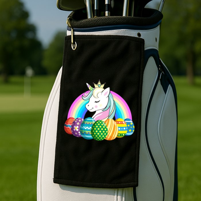 Unicorn Easter Eggs Golf Towel