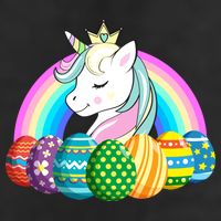 Unicorn Easter Eggs Golf Towel