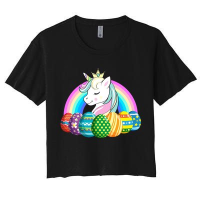 Unicorn Easter Eggs Crop Top