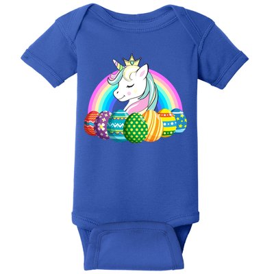 Unicorn Easter Eggs Baby Bodysuit