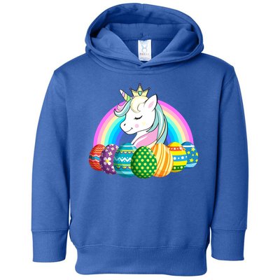 Unicorn Easter Eggs Toddler Hoodie