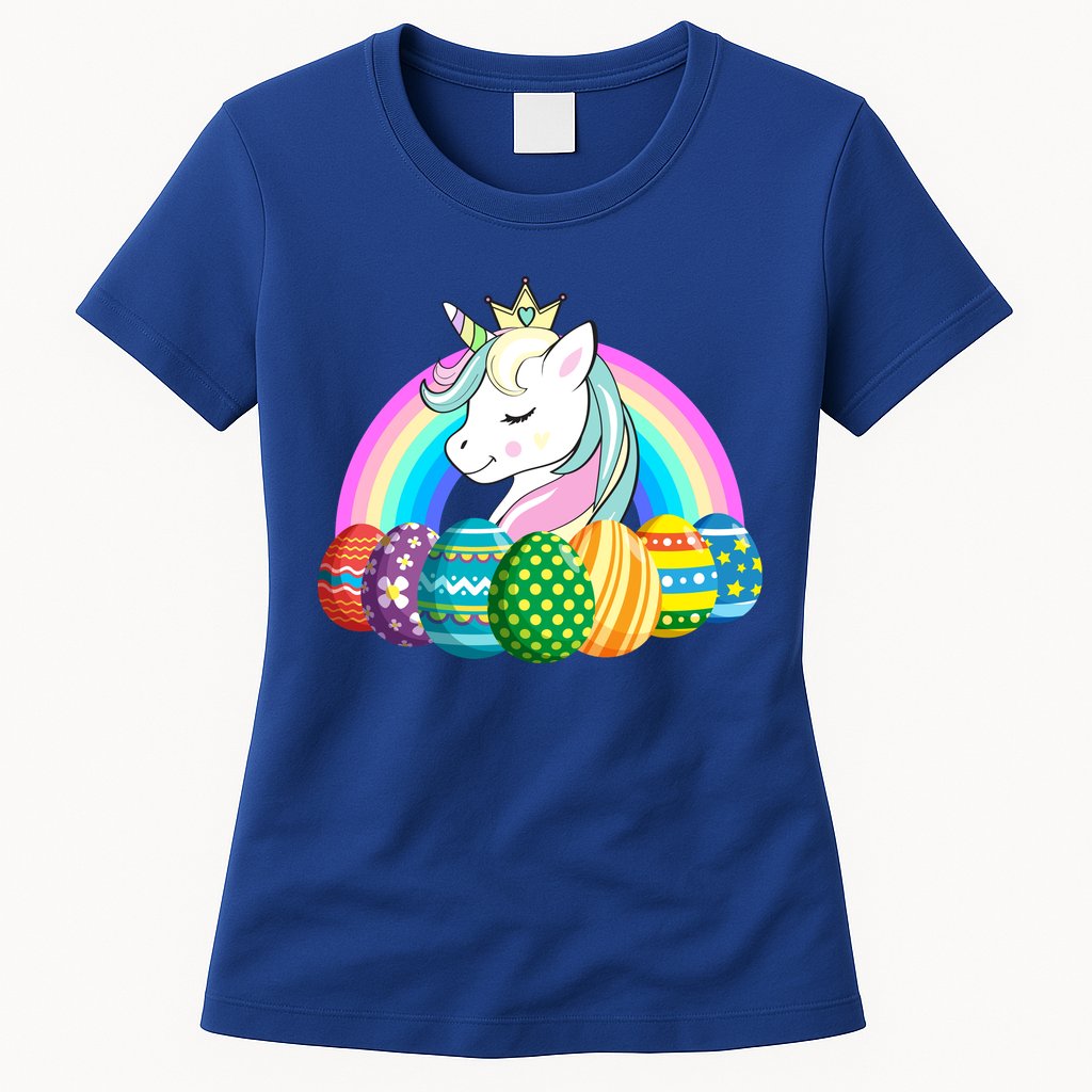 Unicorn Easter Eggs Womens T-Shirt