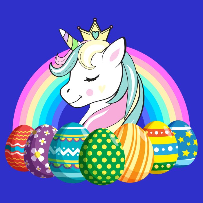 Unicorn Easter Eggs Kids T-Shirt