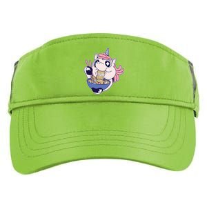 Unicorn Eating Ramen Noodles Adult Drive Performance Visor