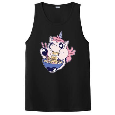 Unicorn Eating Ramen Noodles PosiCharge Competitor Tank